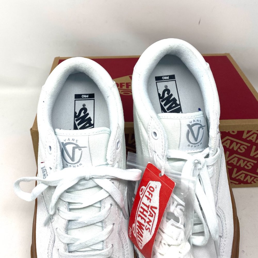 🍃March Sale🍃 VANS Roman Pro Pearl Gum Suede Canvas Women’s Size 9 VN0A4TZCW8S - Picture 10 of 14